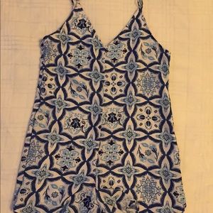 Lulus Blue and White Romper